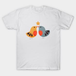 Festive cute birds T-Shirt